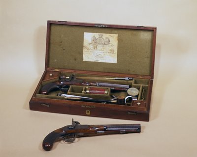 Cased Pair of Percussion Pistols by John Manton and Son